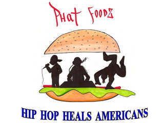 PHAT FOODZ HIP HOP HEALS AMERICANS logo