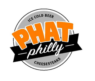 PHAT PHILLY CHEESESTEAKS ICE COLD BEER logo
