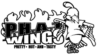 PHAT WINGS - PRETTY HOT AND TASTY logo