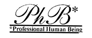PHB PROFESSIONAL HUMAN BEING logo