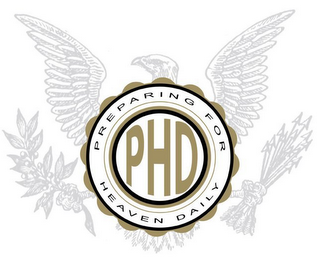 PHD PREPARING FOR HEAVEN DAILY logo