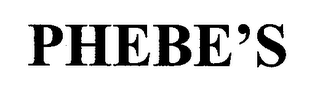 PHEBE'S logo