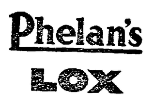 PHELAN'S LOX logo