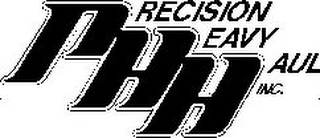 PHH PRECISION HEAVY HAUL INC. logo
