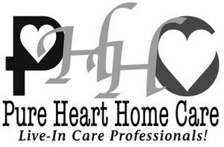 PHHC PURE HEART HOME CARE LIVE-IN CARE PROFESSIONALS! logo