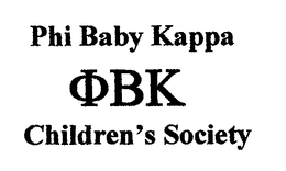 PHI BABY KAPPA BK CHILDREN'S SOCIETY logo