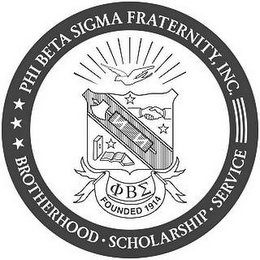 PHI BETA SIGMA FRATERNITY, INC. FOUNDED1914 BROTHERHOOD SCHOLARSHIP SERVICE logo