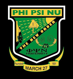 PHI PSI NU THE NEW ORDER PH PS FRATERNITY FOUNDED MARCH 27 1991 logo