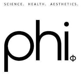 PHI. SCIENCE. HEALTH. AESTHETICS logo