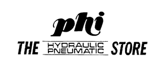 PHI THE HYDRAULIC PNEUMATIC STORE logo