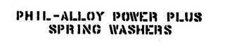 PHIL-ALLOY POWER PLUS SPRING WASHERS logo