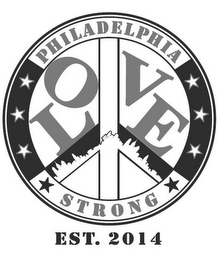 PHILADELPHIA LO VE STRONG EST. 2014 logo