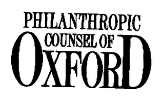 PHILANTHROPIC COUNSEL OF OXFORD logo