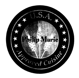 PHILIP MARIE U.S.A. APPROVED CUISINE logo