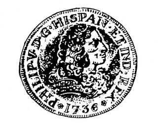 PHILIP V D G HISPAN ET IND REX 1736 logo