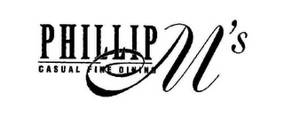 PHILLIP M'S CASUAL FINE DINING logo