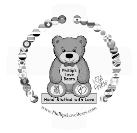 PHILLIP'S LOVE BEARS. PHILLIP'S LOVE BEARS. HAND STUFFED WITH LOVE WWW.PHILLIPSLOVEBEARS.COM LOVE PHILLIP logo
