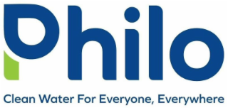 PHILO CLEAN WATER FOR EVERYONE, EVERYWHERE logo