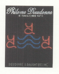 PHILOME DIEUDONNE ESTABLISHED 1970 DIEUDONNE & DAUGHTERS INC. logo