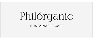 PHILORGANIC SUSTAINABLE CARE logo