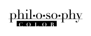 PHIL·O·SO·PHY COLOR logo
