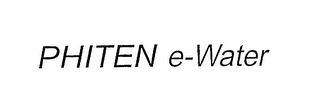 PHITEN E-WATER logo