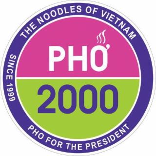 PHO' 2000 THE NOODLES OF VIETNAM SINCE 1999 PHO FOR THE PRESIDENT R logo