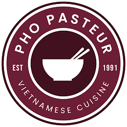 PHO PASTEUR VIETNAMESE CUISINE EST 1991 logo