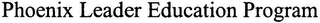 PHOENIX LEADER EDUCATION PROGRAM logo