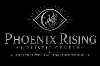PHOENIX RISING HOLISTIC CENTER TOGETHER WE HEAL. TOGETHER WE RISE. logo