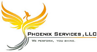 PHOENIX SERVICES, LLC WE PERFORM, YOU SHINE. logo