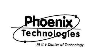PHOENIX TECHNOLOGIES AT THE CENTER OF TECHNOLOGY logo