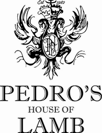 PHOL PEDRO'S HOUSE OF LAMB EST 1982 logo