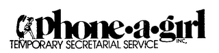 PHONE-A-GIRL TEMPORARY SECRETARIAL SERVICE logo