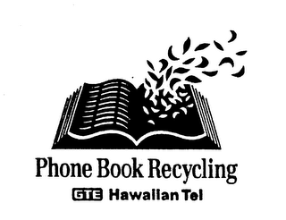 PHONE BOOK RECYCLING GTE HAWAIIAN TEL logo