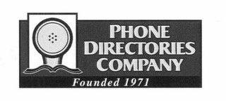 PHONE DIRECTORIES COMPANY FOUNDED 1971 logo