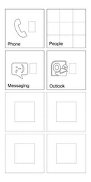 PHONE PEOPLE MESSAGING OUTLOOK logo