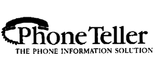PHONE TELLER THE PHONE INFORMATION SOLUTION logo