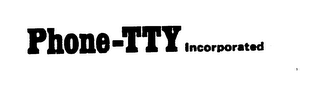 PHONE-TTY INCORPORATED logo