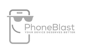 PHONEBLAST YOUR DEVICE DESERVES BETTER logo
