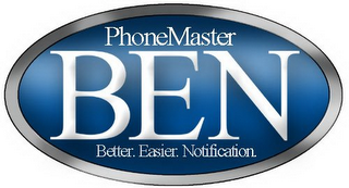 PHONEMASTER BEN - BETTER. EASIER. NOTIFICATION. logo