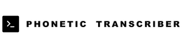 PHONETIC TRANSCRIBER logo