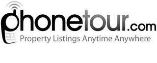 PHONETOUR.COM PROPERTY LISTINGS ANYTIME ANYWHERE logo