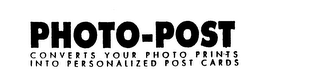 PHOTO-POST CONVERTS YOUR PHOTO PRINTS INTO PERSONALIZED POST CARDS logo