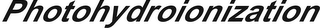 PHOTOHYDROIONIZATION logo