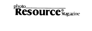 PHOTORESOURCE MAGAZINE logo