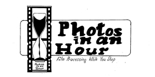 PHOTOS IN AN HOUR FILM PROCESSING WHILE YOU SHOP PHOTOS IN AN HOUR logo