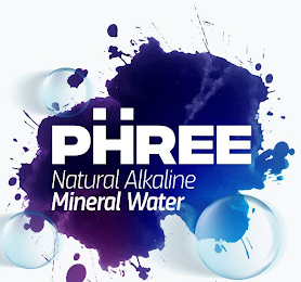 PHREE NATURAL ALKALINE MINERAL WATER logo