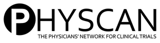 PHYSCAN THE PHYSICIANS' NETWORK FOR CLINICAL TRIALS logo