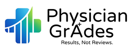 PHYSICIAN GRADES RESULTS, NOT REVIEWS. logo